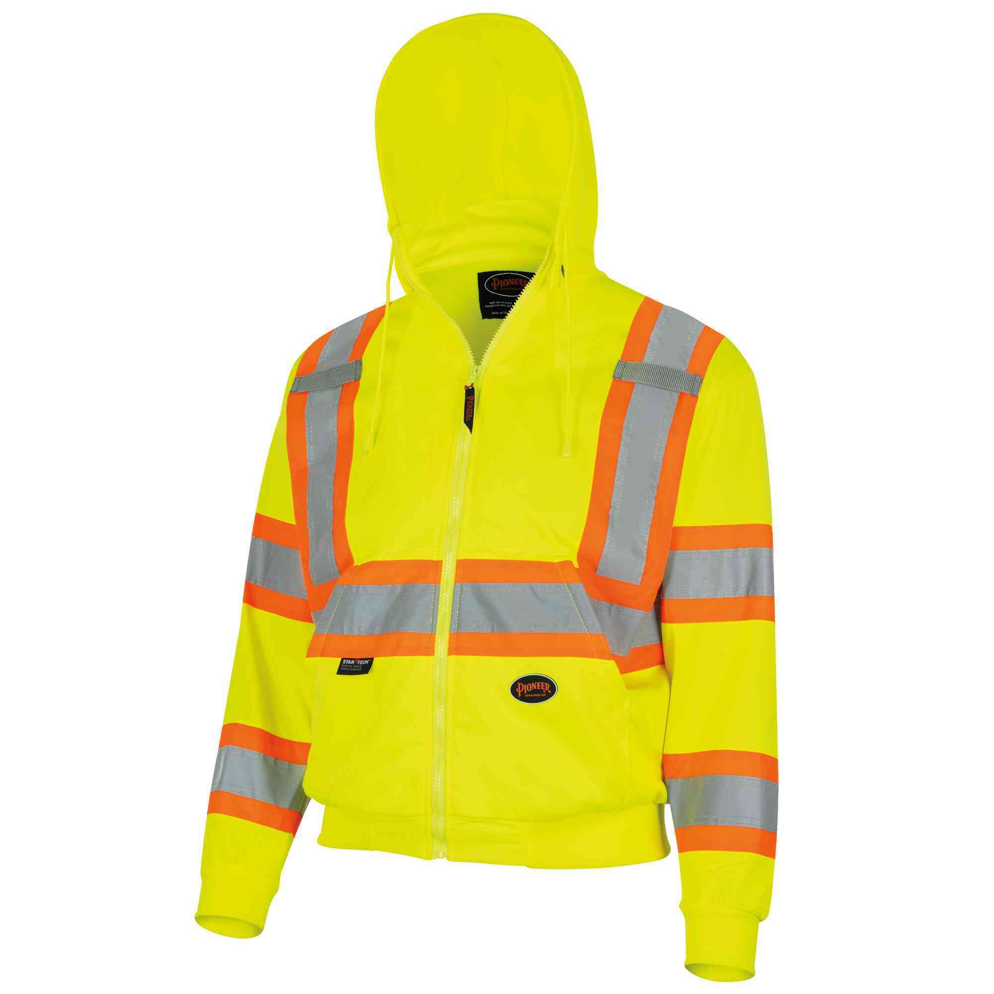 Pioneer Hi-Viz Fleece Zip Hoodie